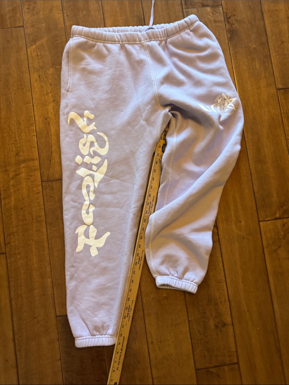 Lavender Graphic Sweatpants for Women - Relaxed Fit